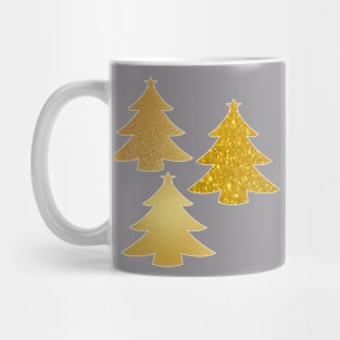 gold christmas tree Mug